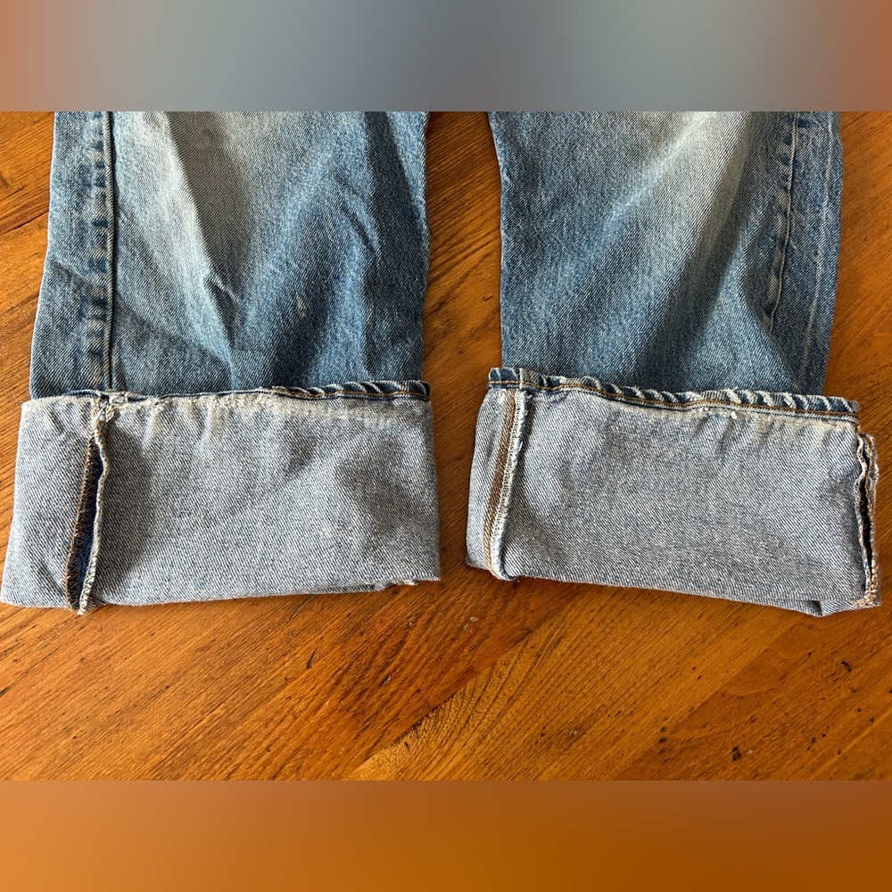 1980s Levi’s 501 Distressed Medium Stonewash Vintage Jeans 40x30 - Picture 11 of 11